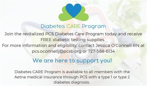 Diabetes CARE Program. Join the revitalized PCS diabetes care program today and receive free diabetic testing supplies. 